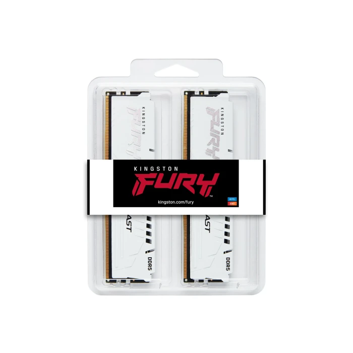 64GB (2x32) DDR5-5600 CL36 Kingston FURY Beast White