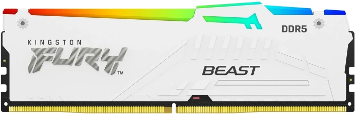 64GB (2x32) DDR5-6000 CL30 Kingston FURY Beast White RGB