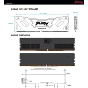 Kingston Fury Renegade White 32GB (2x16GB) DDR5 8000MHz CL38