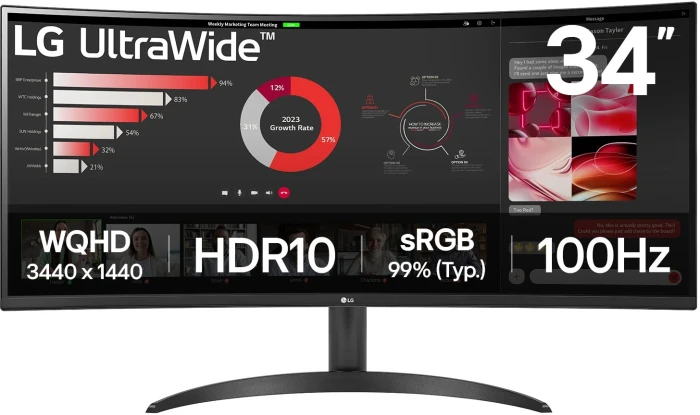 LG 34WR50QK-B 34" VA 21:9 100Hz