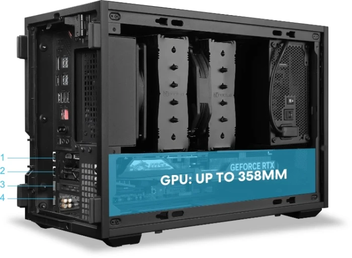 Lian Li DAN Cases B4-mATX Mesh - Black