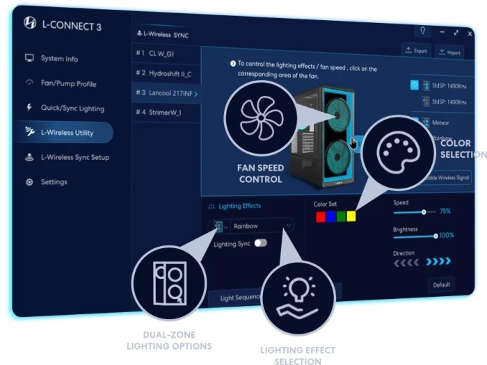 Lian Li LANCOOL 217 INF - Black