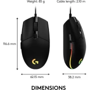 Logitech G203 LIGHTSYNC Black
