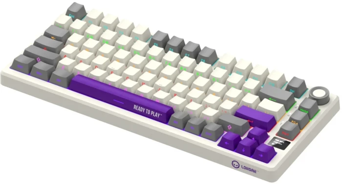 LORGAR KBP7075W Wireless PBT Beige