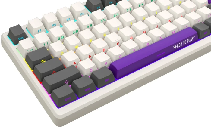 LORGAR KBP7075W Wireless PBT Beige