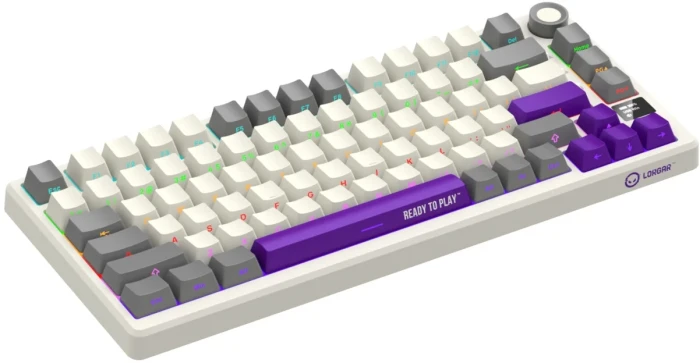 LORGAR KBP7075W Wireless PBT Beige