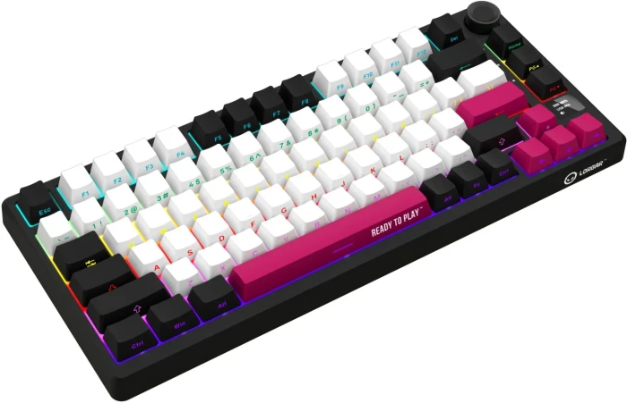 LORGAR KBP7075W Wireless PBT Black