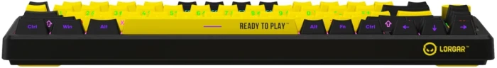LORGAR KBP7075W Wireless PBT Yellow