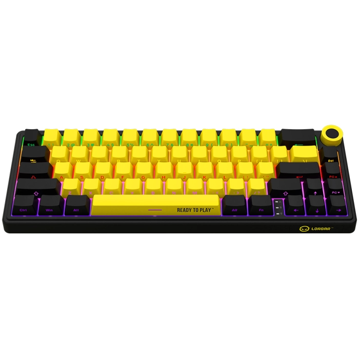 LORGAR KBP70MW Wireless PBT Yellow