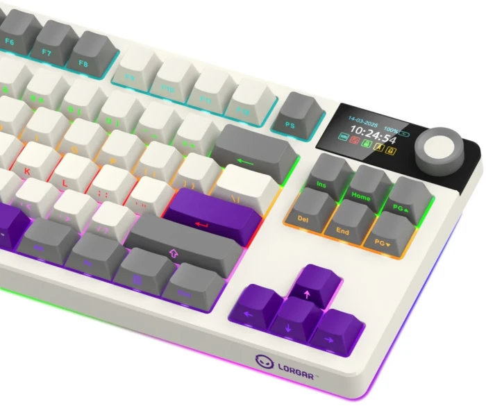 LORGAR KBP70TKLW Wireless PBT Beige