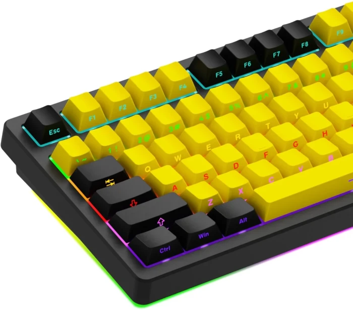 LORGAR KBP70TKLW Wireless PBT Yellow