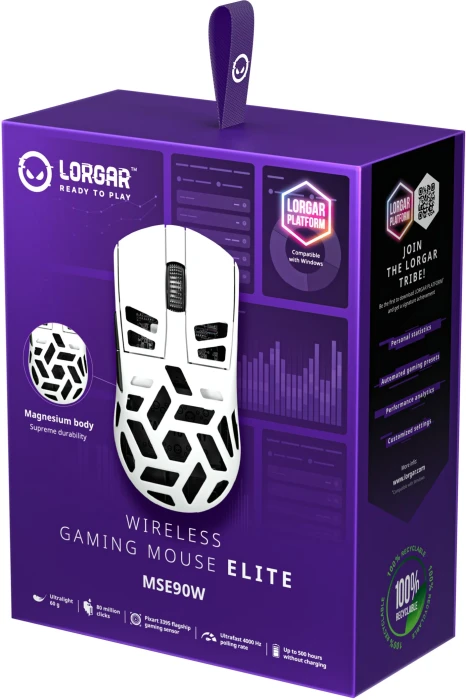 LORGAR MSE90W Magnesium 4K White