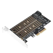 Makki Адаптер M2 SSD NVMe+SATA PCIe 3.0 4x