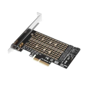 Makki Адаптер M2 SSD NVMe+SATA PCIe 3.0 4x