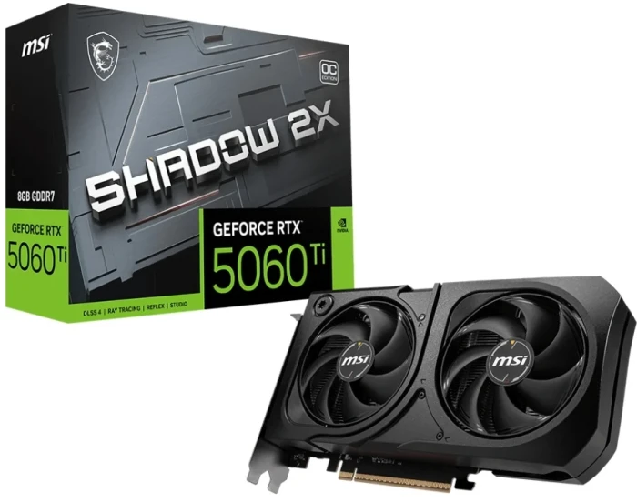 MSI RTX 5060 Ti 8G SHADOW 2X OC PLUS