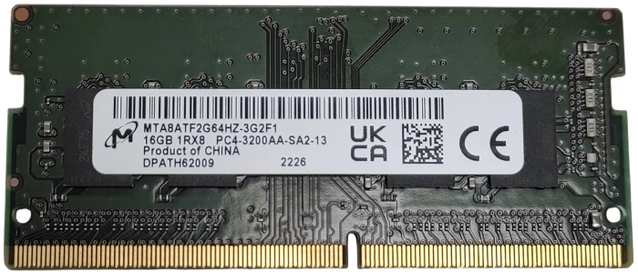 16GB DDR4-3200 CL22 MICRON SODIMM /РЕМАРКЕТИРАН/