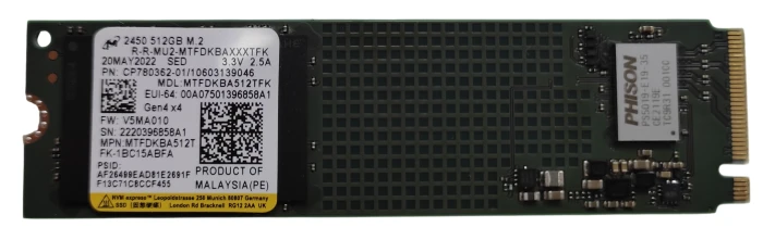 MICRON 2450 - 512GB /РЕМАРКЕТИРАН/