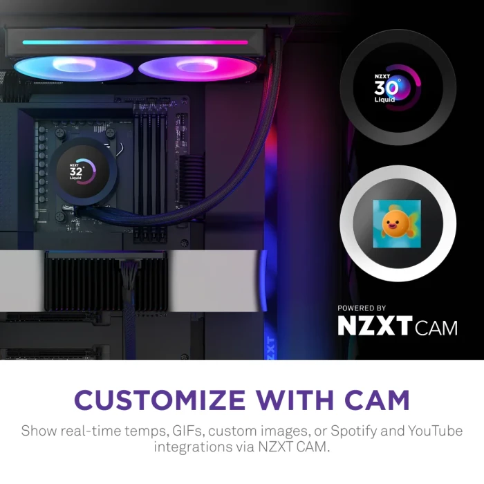 NZXT Kraken Plus 240 RGB LCD Black