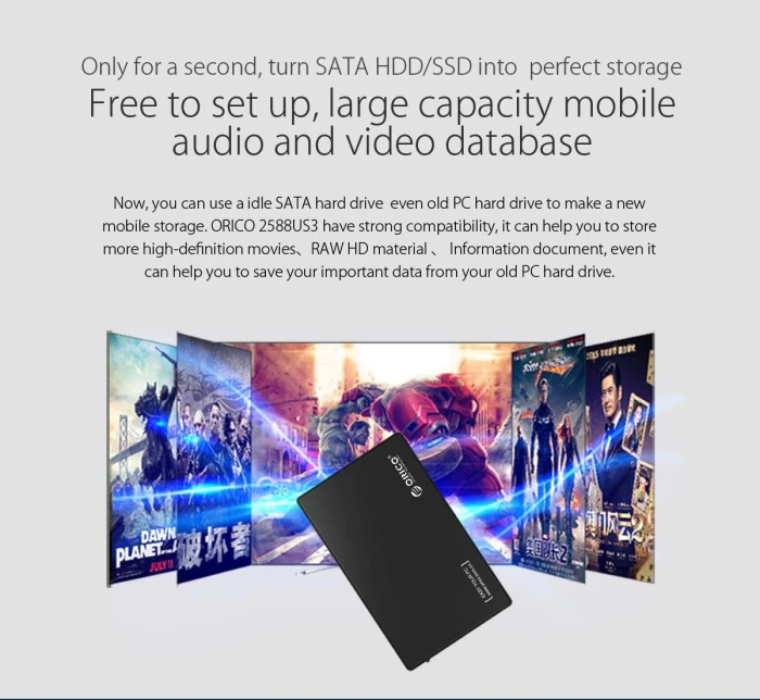 Orico 2.5 inch USB3.0 - 2588US3-V1-SV