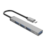 Orico хъб USB3.0/2.0 HUB 4 port - Type-C input - AH-13-GY