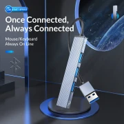 Orico хъб USB3.0/2.0 HUB 4 port, Aluminum - AH-A13-GY