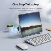 Orico хъб USB3.0/2.0 HUB 3 port TYPE C, Aluminum - AH-W13-GY