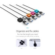 Orico организатор за кабели Cable Management - CBSX-BK
