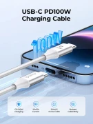 Orico кабел USB C-to-C PD 100W Charging 1.0m Black