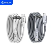Orico кабел USB C-to-C PD 100W Charging 1.0m White