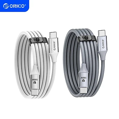 Orico кабел USB C-to-C PD 100W Charging 1.0m White