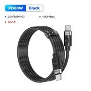 Orico кабел USB C-to-C PD 100W Charging 1.0m White
