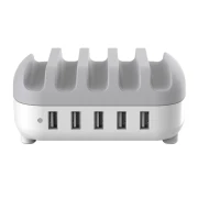 Orico Charger Station 220V - 5 x USB 40W White - DUK-5P-EU-WH