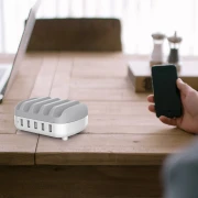 Orico Charger Station 220V - 5 x USB 40W White - DUK-5P-EU-WH