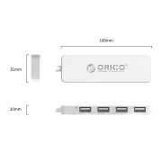 Orico хъб USB2.0 HUB 4 port White - FL01-WH