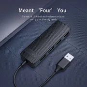 Orico хъб USB2.0 HUB 4 port White - FL02-WH
