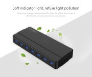 Orico хъб USB3.0 HUB 7 port Black - H7928-U3-V1-BK