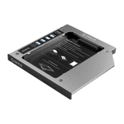 Orico тънко кади за лаптоп Laptop Caddy 9.0-9.5mm SATA3 with LED/switch - M95SS-SV