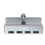 Orico хъб USB 3.0 HUB Clip Type 4 port - Aluminum - MH4PU-SV