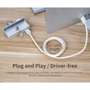 Orico хъб USB 3.0 HUB Clip Type 4 port - Aluminum - MH4PU-SV