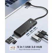 Orico хъб USB3.0 HUB - 3 x USB3.0, SD, TF