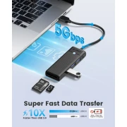 Orico хъб USB3.0 HUB - 3 x USB3.0, SD, TF