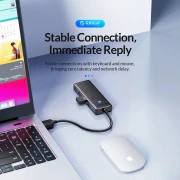Orico хъб HUB USB3.0 4 port Black - PAPW4A-U3-015-BK