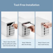 Orico докинг станция Storage - HDD Dock - 4 BAY with RAID, Aluminium - 9548RU3