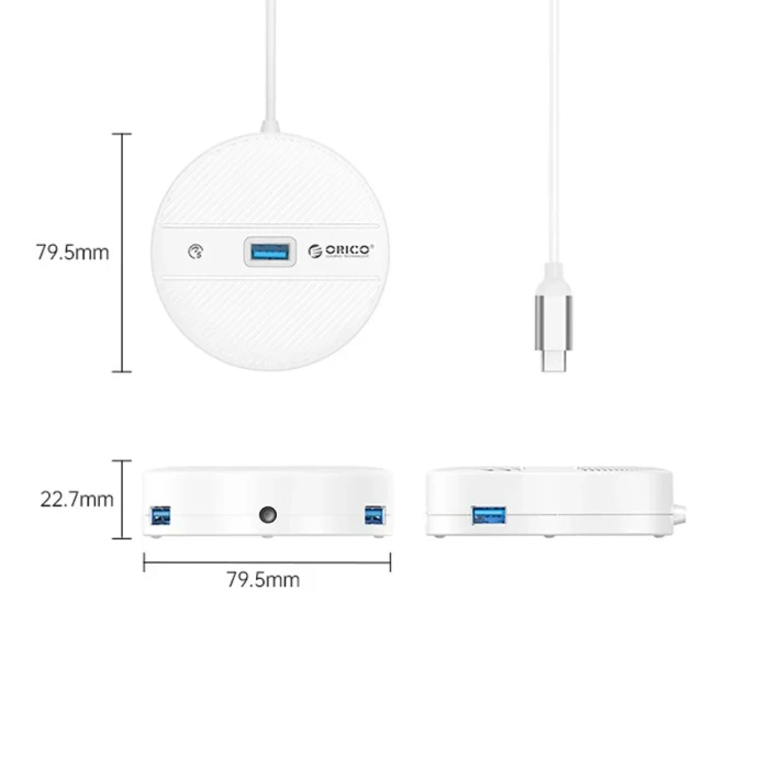 Orico 3 x USB 5Gbps + 3.5mm Audio