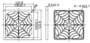 Evercool Филтър Fan Filter Plastic - 120mm