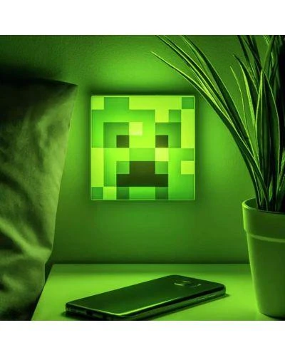 Лампа Paladone Minecraft - Creeper Night Light, PP11396MCF