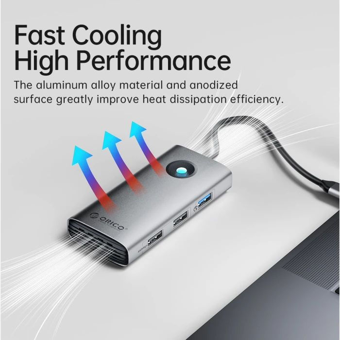 Orico Docking Station PW11-5P-GY-EP - HDMI, USB3.0 x1, USB2.0 x1
