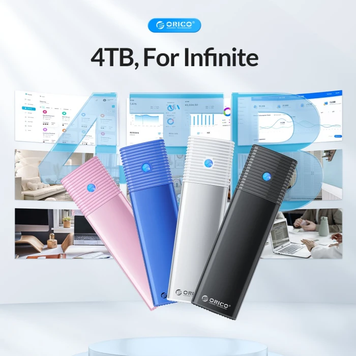 Orico кутия за диск M.2 SATA Blue