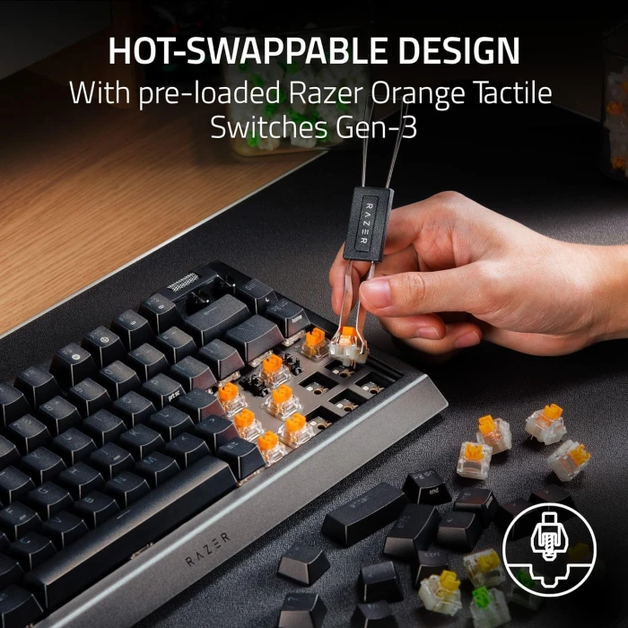 Razer BlackWidow V4 75% Tactile Switches