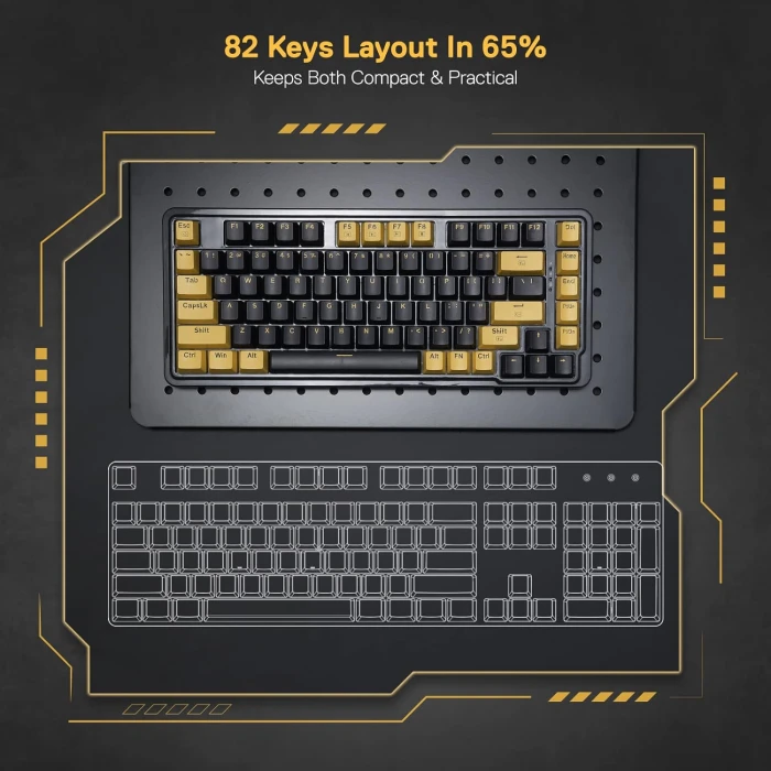Redragon Elf PBT Gold Switch